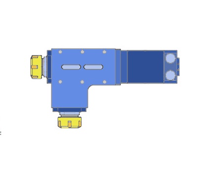 HYDRAULIC DRIVEN STRAIGHT-ANGULAR DRILLING MILLING DOUBLE HEAD ER25x2